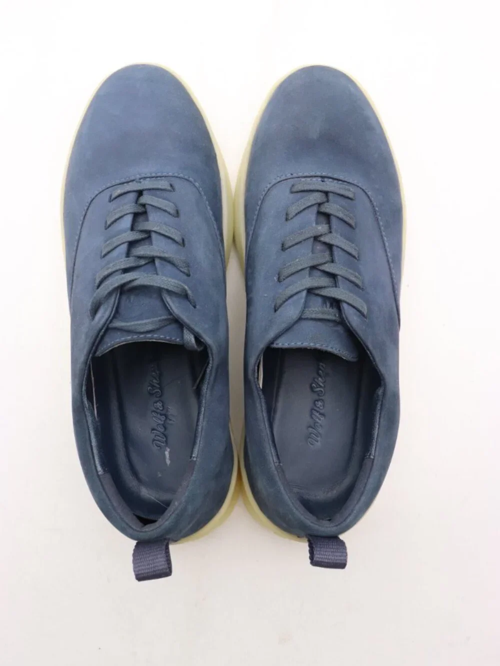 Wolf and Shepherd Crossover Blue Leather Men's Size 6.5 Lace Up Shoes Sneakers